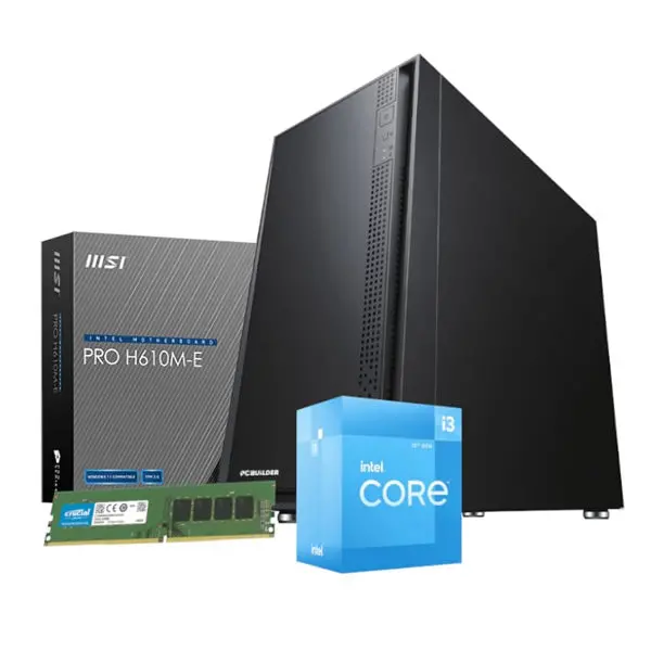 Pcbuilder Intel I3-12100 Office Master Core Windows 11 Pro Desktop Pc 1