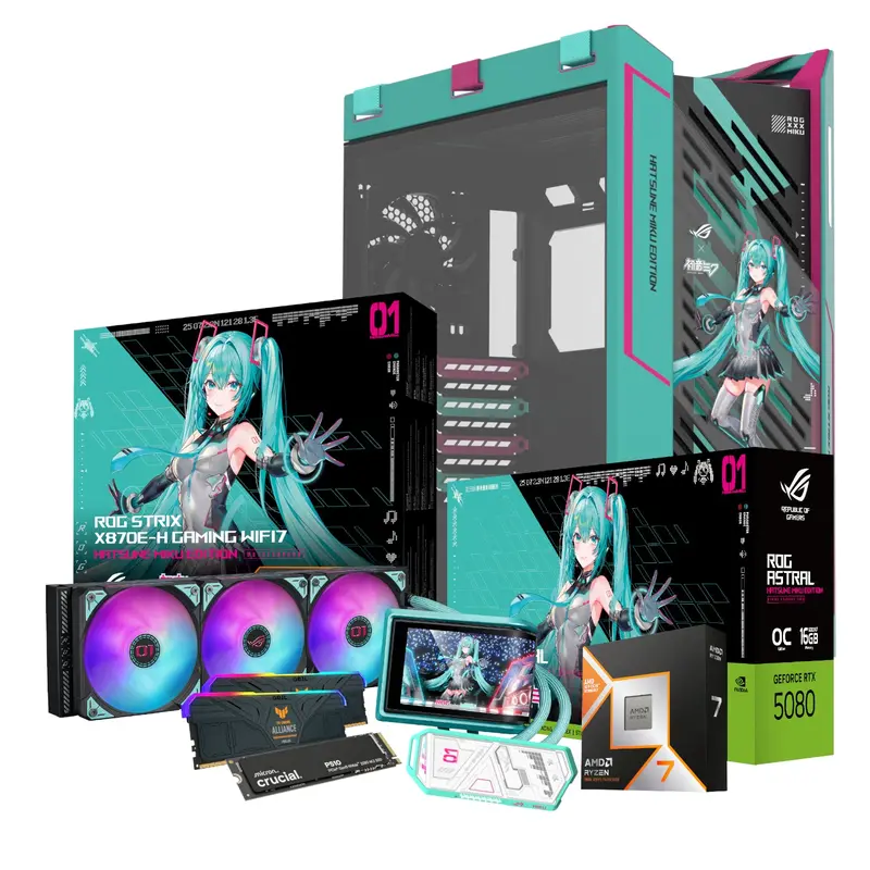 Pcbuilder Ryzen 7 9800X3d Asus X Miku Windows 11 Gaming Pc 2