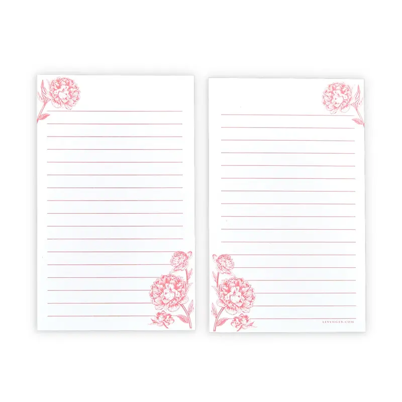 Peonies Ruled 3 X 5 Cards (Set Of 50) 1