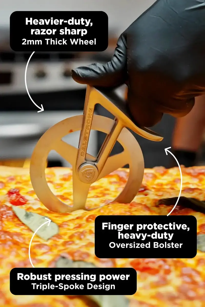 Pizza Wheel & Cutter | "The Orbit Razor" | Dalstrong © 2