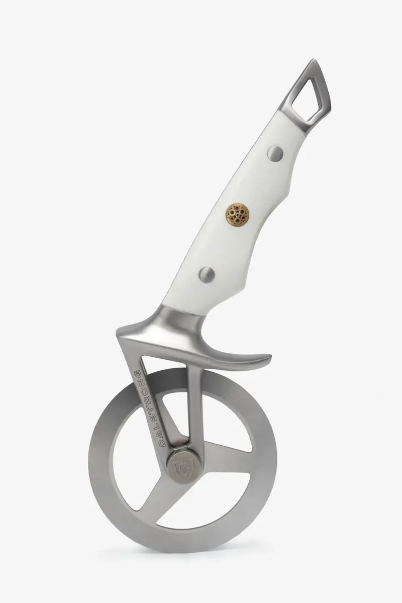 Pizza Wheel & Cutter | White Handle | Wheel Series | Dalstrong © 1