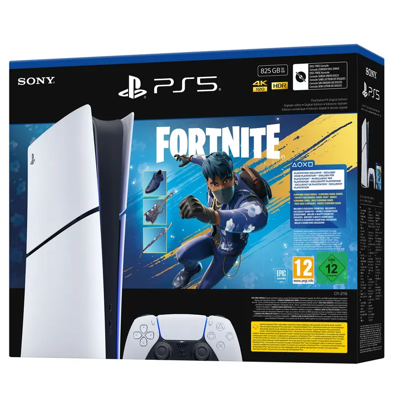 Playstation 5 Slim Console 825Gb Digital Fortnite® Flowering Chaos Bundle 2