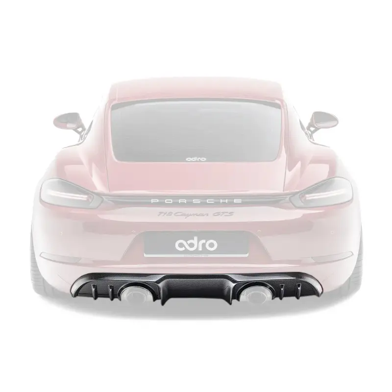 Porsche 718 Pre-Preg Carbon Fibre Rear Diffuser By Adro 1