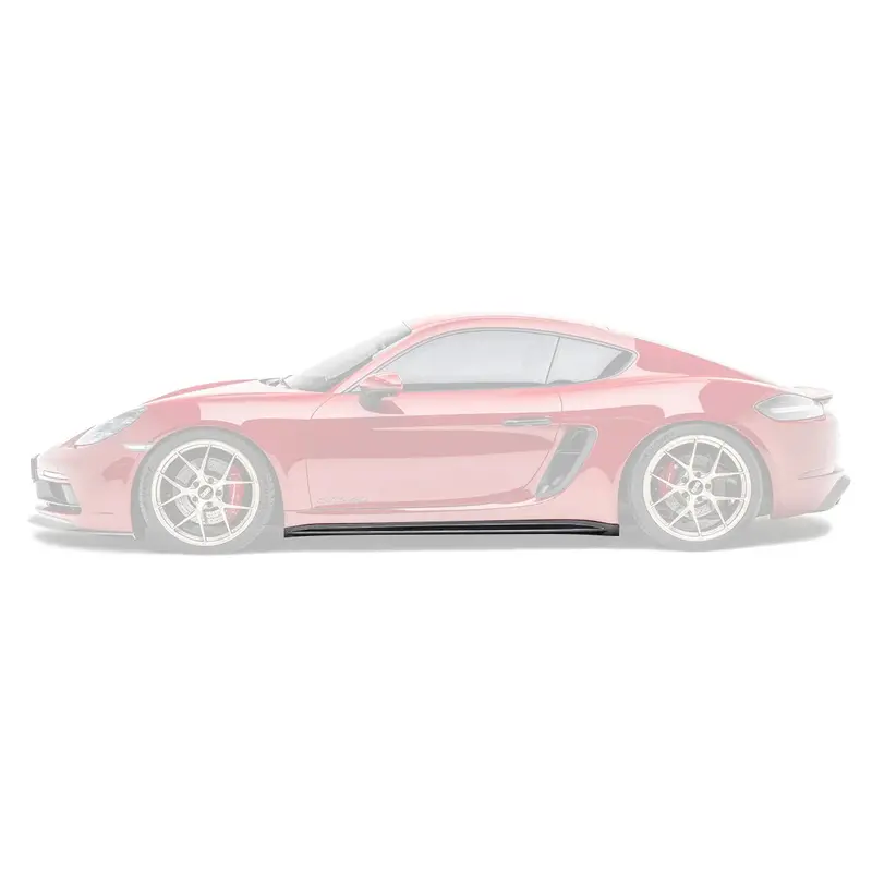 Porsche 718 Pre-Preg Carbon Fibre Side Skirts By Adro 1