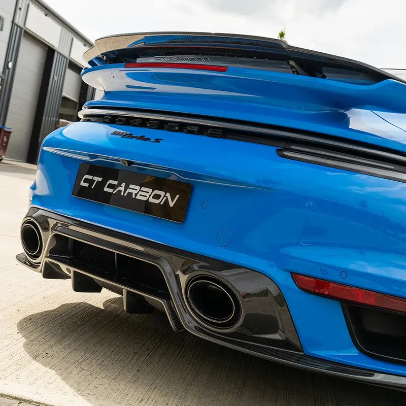Porsche 911 (992) Turbo S Pre-Preg Carbon Fibre Rear Diffuser (2020+) 1