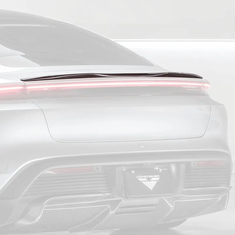 Porsche Taycan Turbo & Turbo S Carbon Fibre Decklid Rear Spoiler By Vorsteiner (2021+) 1