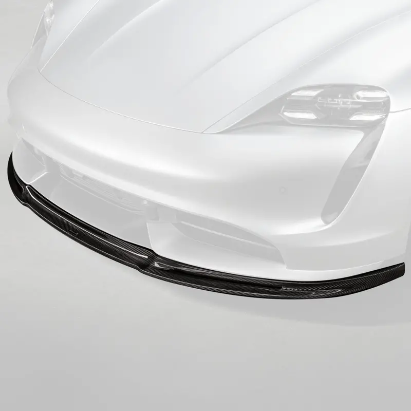 Porsche Taycan Turbo & Turbo S Carbon Fibre Front Splitter By Vorsteiner (2021+) 1