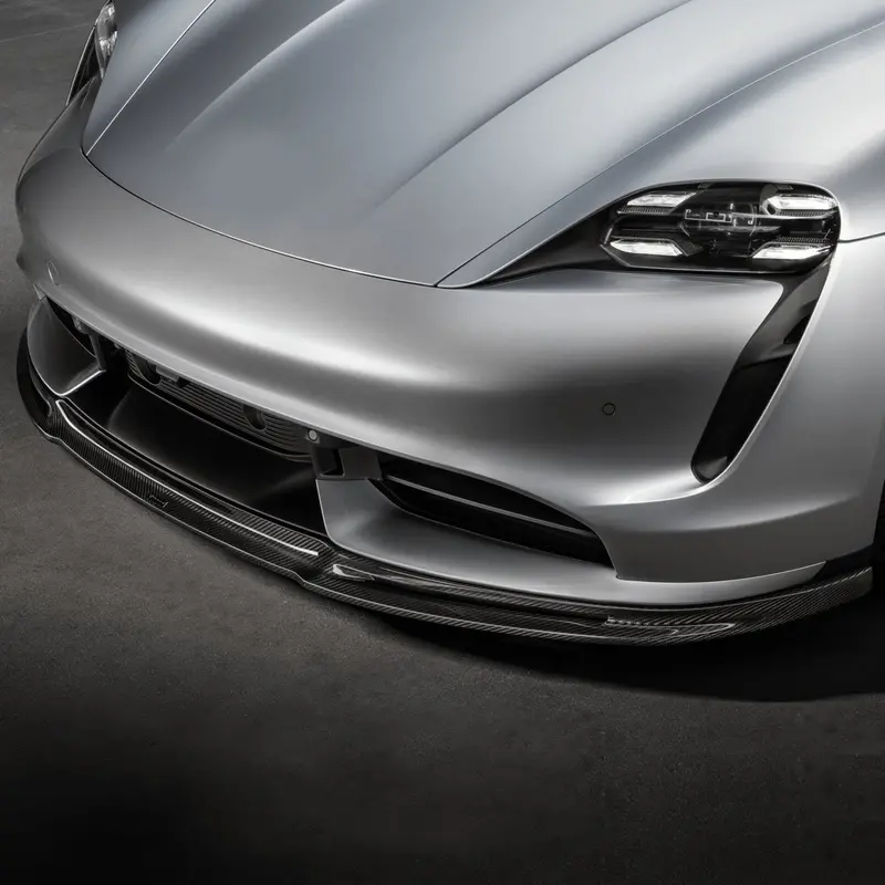 Porsche Taycan Turbo & Turbo S Carbon Fibre Front Splitter By Vorsteiner (2021+) 2