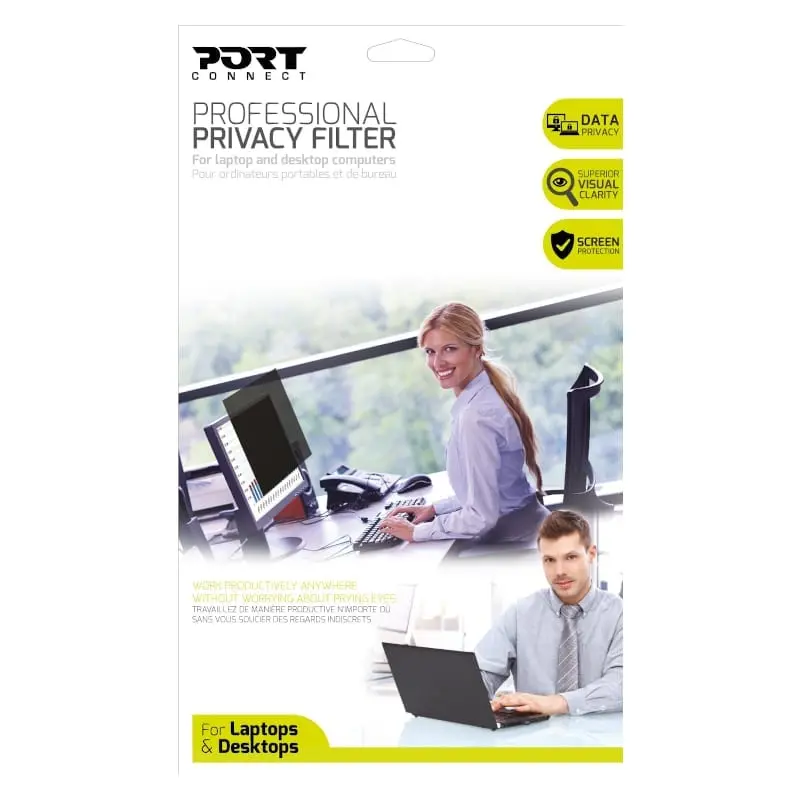 Port Connect 2D Professional Privacy Filter 15.4" 1