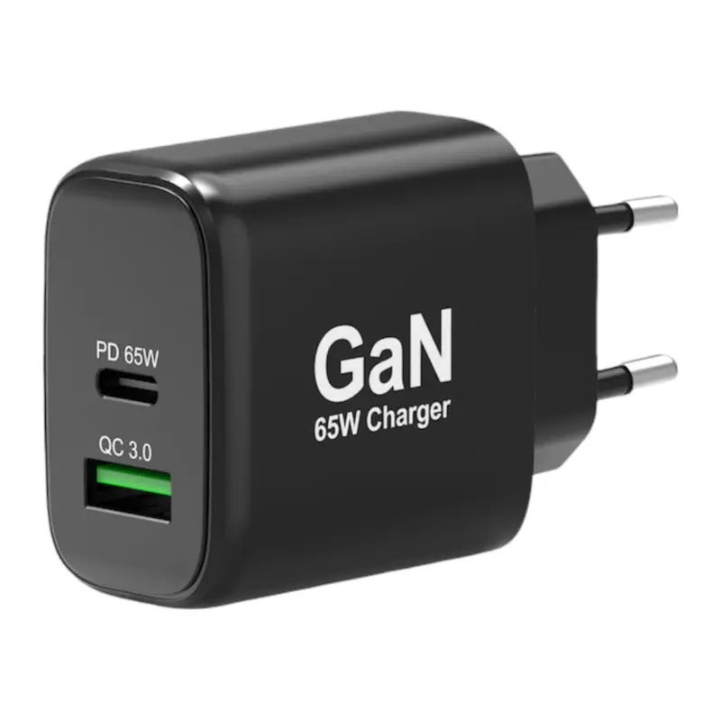 Port Connect 65W Gan Type-C And Usb-A Fast Charger 1