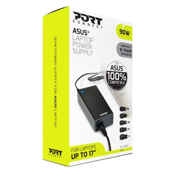 Port Connect 90W Notebooks Adapter Asus 1