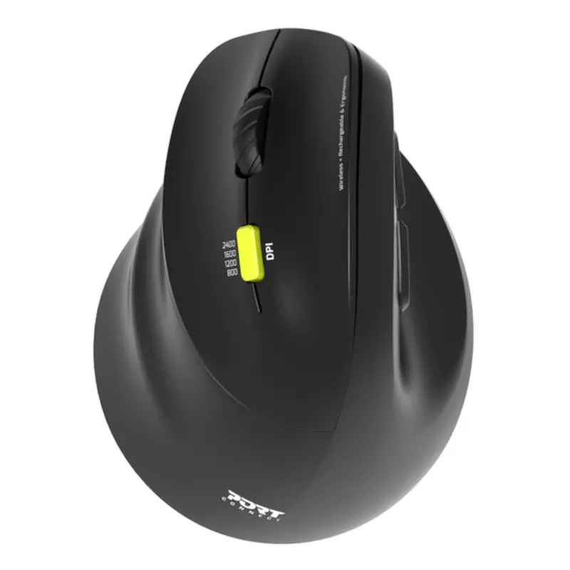 Port Connect Ergo Shape Rechargeable Wireless Mouse 1