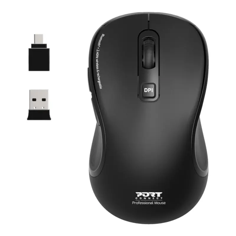 Port Connect Essential Bluetooth Wireless Rechargeable Mouse 1