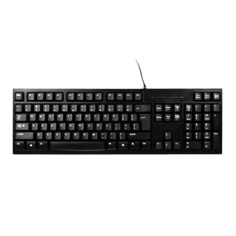 Port Connect Office Budget Wired Keyboard-Black 1