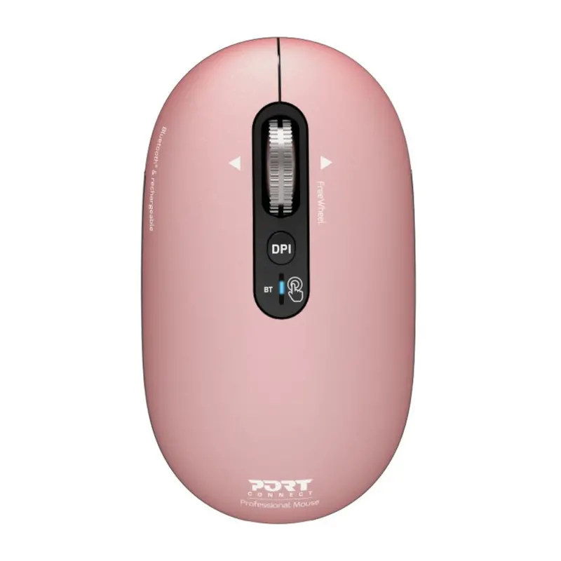 Port Connect Pure Mac Rechargeable Wireless And Bluetooth Mouse - Copper Rose 1