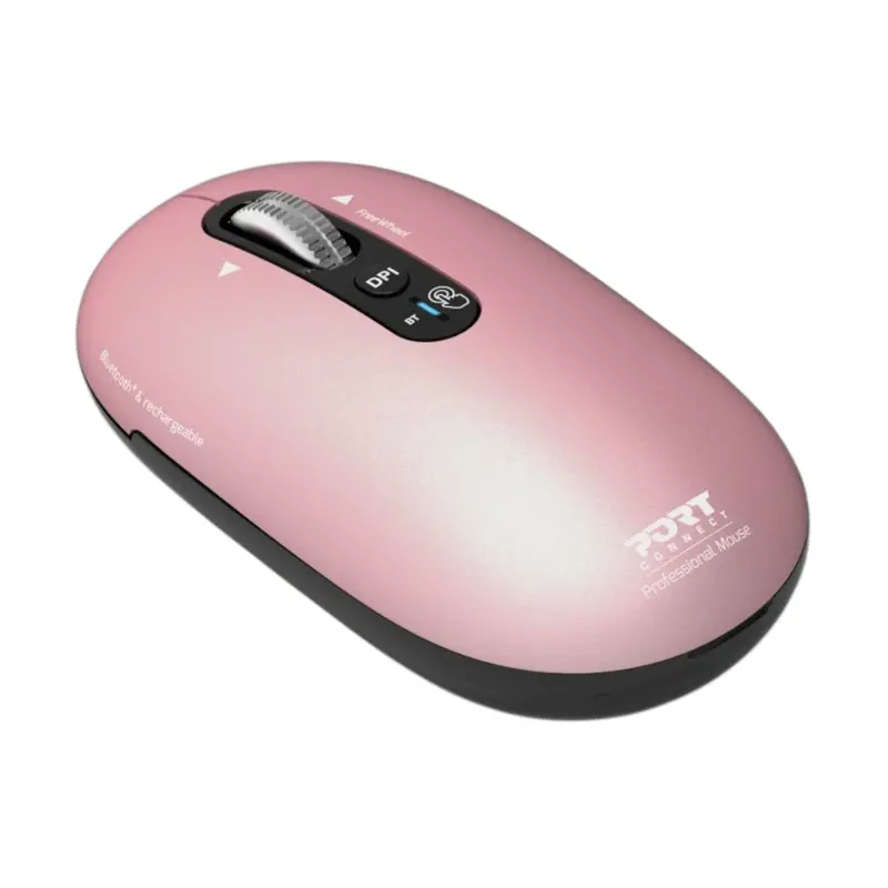 Port Connect Pure Mac Rechargeable Wireless And Bluetooth Mouse - Copper Rose 2