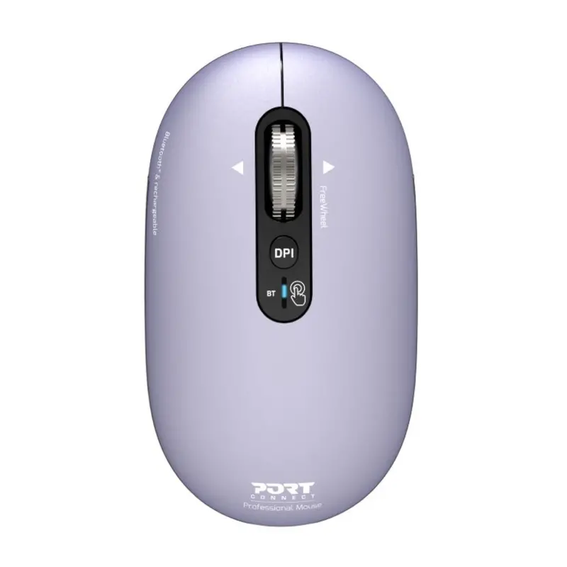 Port Connect Pure Mac Rechargeable Wireless And Bluetooth Mouse - Iris 1