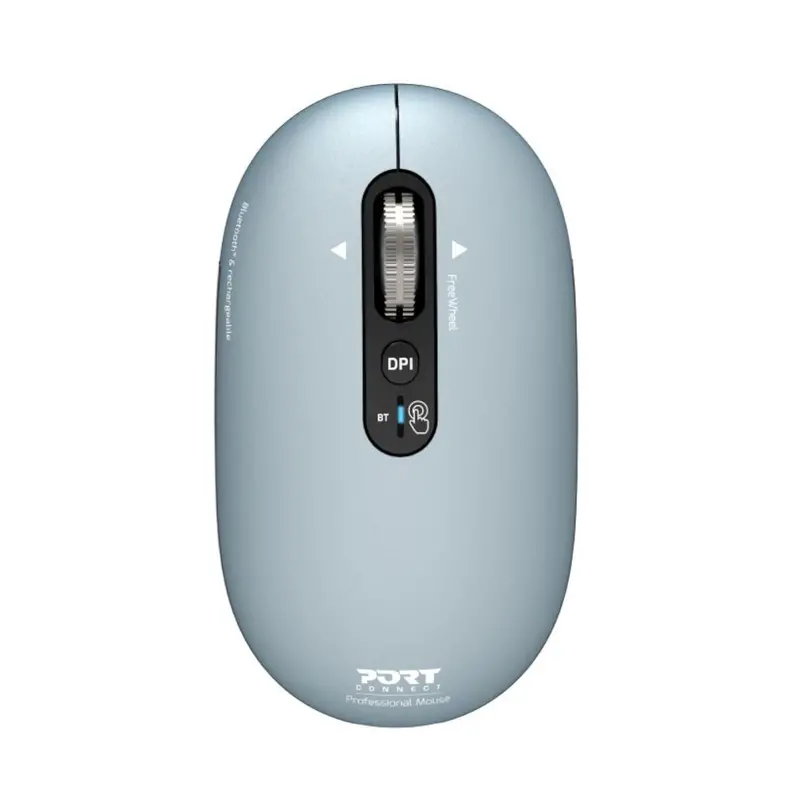 Port Connect Pure Mac Rechargeable Wireless And Bluetooth Mouse - Storm 1