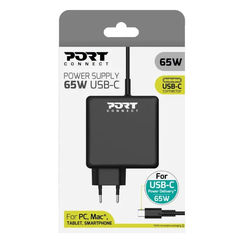 Port Connect Type-C 65W Universal Notebook Adapter 2