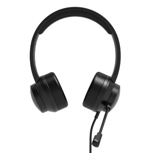 Port Connect Usb Headset 1.8M Cable With Mic And Padded/Soft Cushions Black 1
