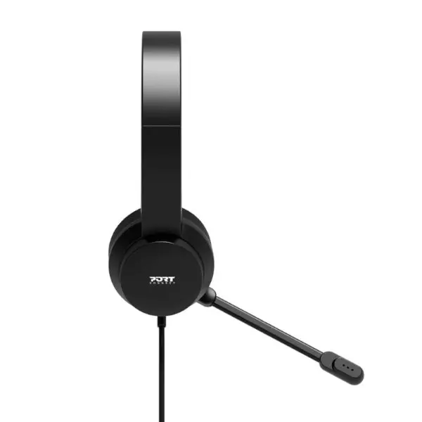Port Connect Usb Headset 1.8M Cable With Mic And Padded/Soft Cushions Black 2
