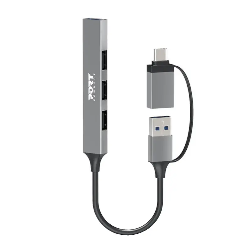 Port Connect Usb Type-C To 4-Port Usb-A 3.0/2.0 Hub 1