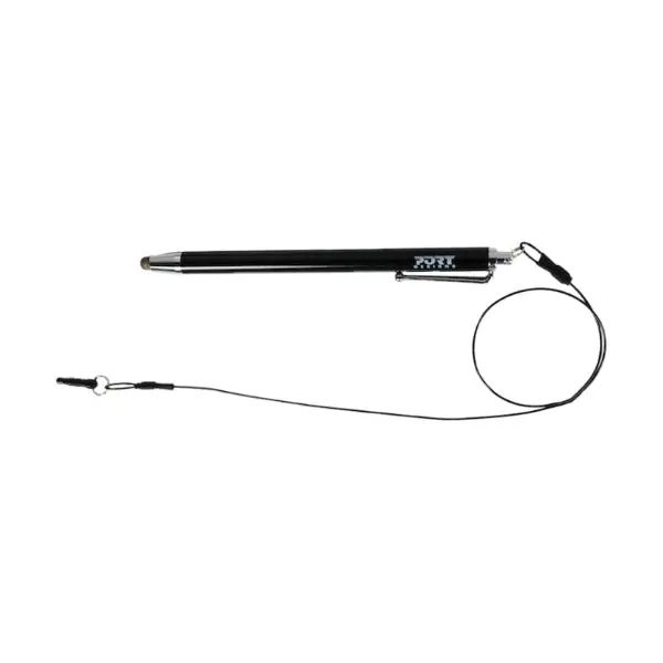 Port Designs Metallic Tip Stylus With 40Cm Cable - Black 1