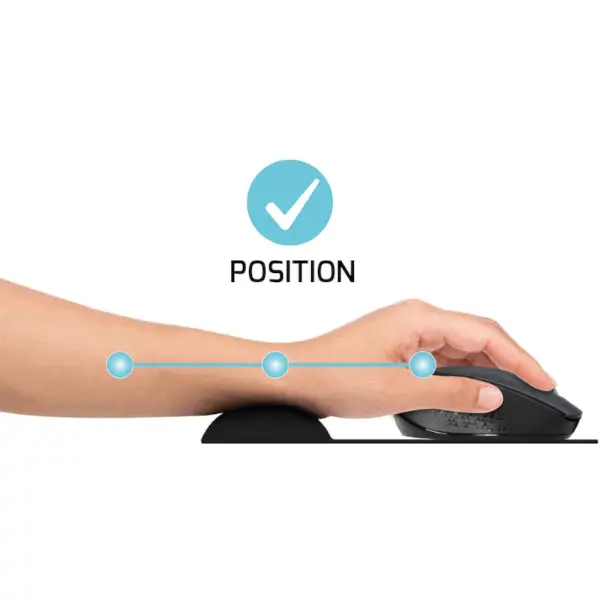 Port Ergonomic Gel Mouse Pad - Black 2