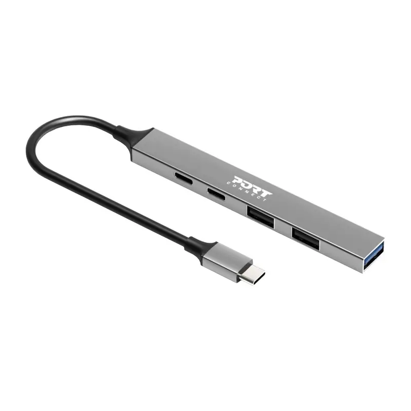Port Usb Type-C Hub 4 X Usb + 1 X Charging Port 1