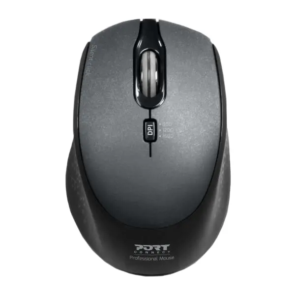 Port Wireless Silent 3600Dpi 3 Button Usb And Type-C Dongle Mouse - Black 1