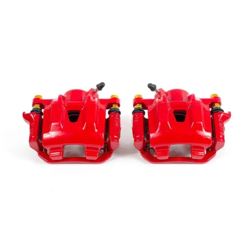 Power Stop Rear Calipers W/Brackets Red (Pair) 2004-2010 Toyota Sienna 1