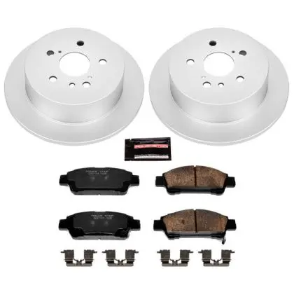 Power Stop Z17 Evolution Geomet Coated Brake Kit 2004-2010 Toyota Sienna Rear 1