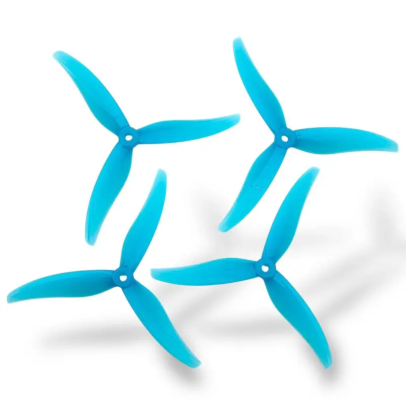 Pro-Range 5536 Hurricane Pc 3-Blade Propellers (Clear Blue) – 2Cw + 2Ccw Drone Propeller Set 1