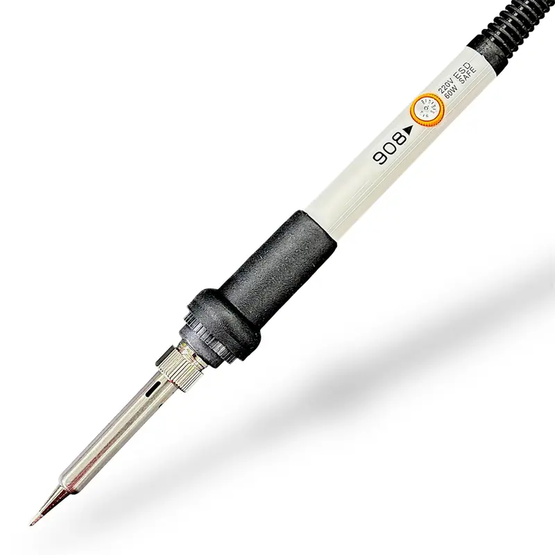 Professional 60W Adjustable Temperature Soldering Iron Kit (908) With 5 Replaceable Tips – For Pcb Repair, Micro Soldering, Esd Safe Solder Iron, Diy Electronics & Arduino Projects 2