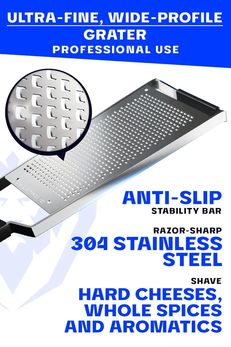 Professional Fine Wide Cheese Grater | Dalstrong © 2