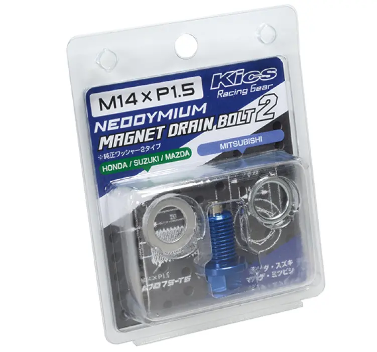 Project Kics Honda/Suzuki/Mazda/Mitsubishi Blue Magnetic Drain Bolt - M14x1.50 2