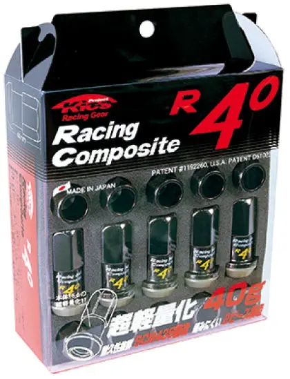 Project Kics R40 Lug Nuts 12X1.25 Black - 20 Pcs 1
