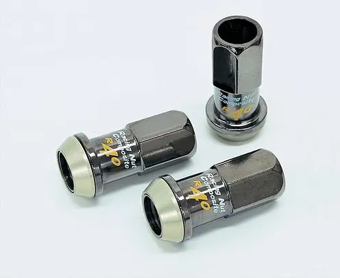 Project Kics R40 Lug Set 12X1.50 Black Chrome (20 Piece Kit) 1