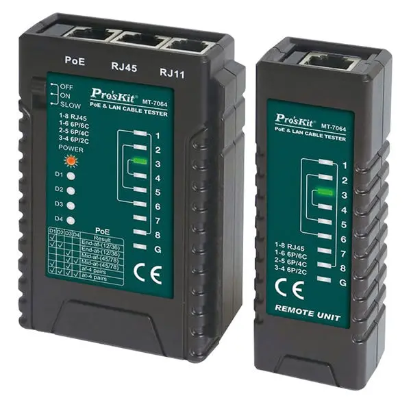 Pro's Kit Poe Rj45/12/11 Cable Tester - Net-Mt-7064 1