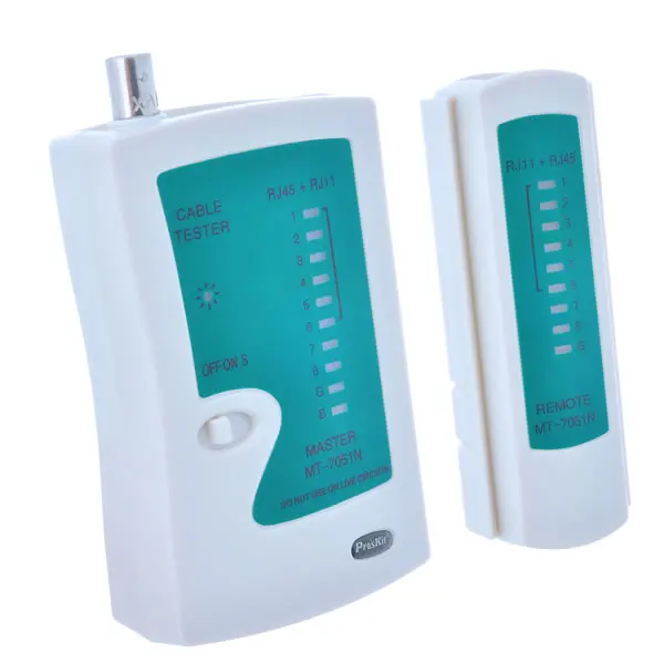 Pro's Kit Rj45/11/12/Bnc Cable Tester - Net-Mt-7051N 1