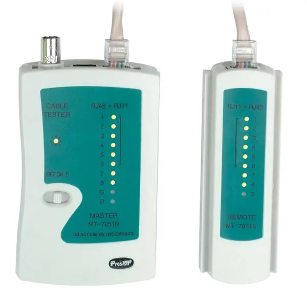 Pro's Kit Rj45/11/12/Bnc Cable Tester - Net-Mt-7051N 2