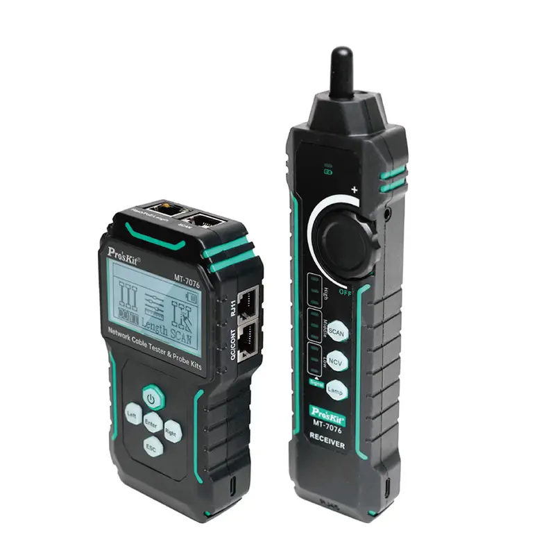 Pro'skit Lcd Network Cable Tester & Probe Kit 2