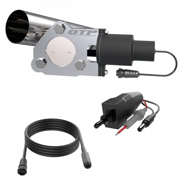 Quick Time Performance 2.50" Qtp Electric Exhaust Cutout Combo Kit 1