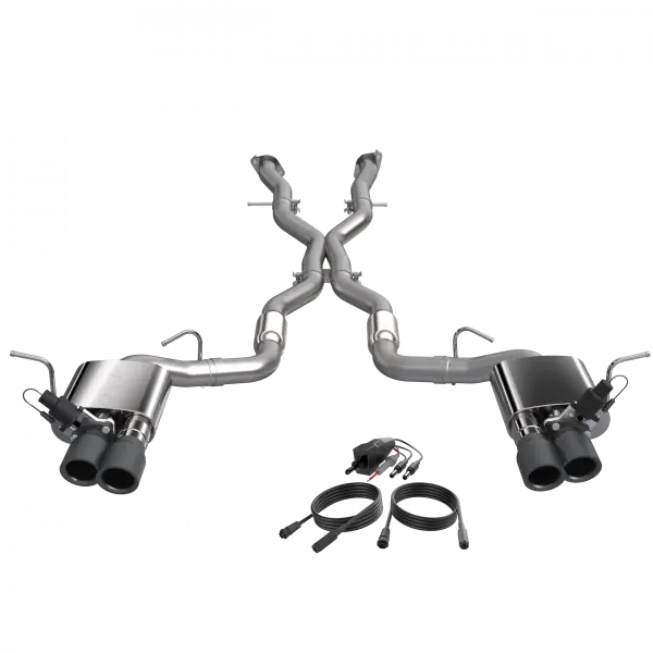 Quick Time Performance 2018-2022 Jeep Grand Cherokee Trackhawk 6.2L Qtp Screamer Cat Back Black Tips 2