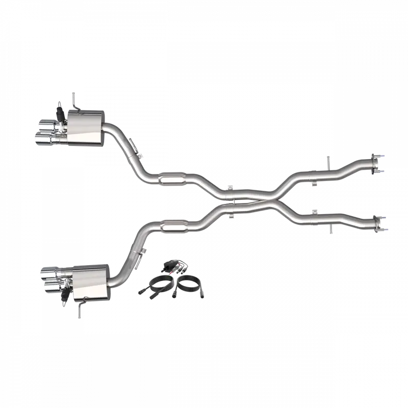 Quick Time Performance 2018-2022 Jeep Grand Cherokee Trackhawk 6.2L Qtp Screamer Cat Back Polished Tips 2
