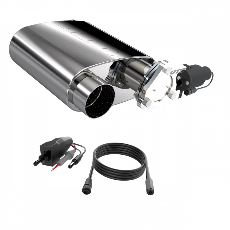 Quick Time Performance 3" Qtp Reverse Screamer Twintronic Muffler Short Case 1