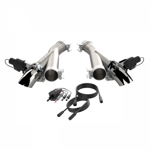 Quick Time Performance Aggressor Cutout Pipes 2012-2024 Jeep Grand Cherokee Srt, 2018-2022 Jeep Grand Cherokee Trackhawk, 2018-2023 Dodge Durango Srt,Hellcat 1
