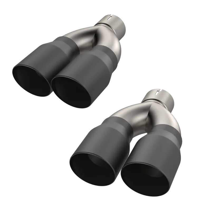 Quick Time Performance Black Quad Tip Adapter 2015-2023 Dodge Challenger 5.7L 1
