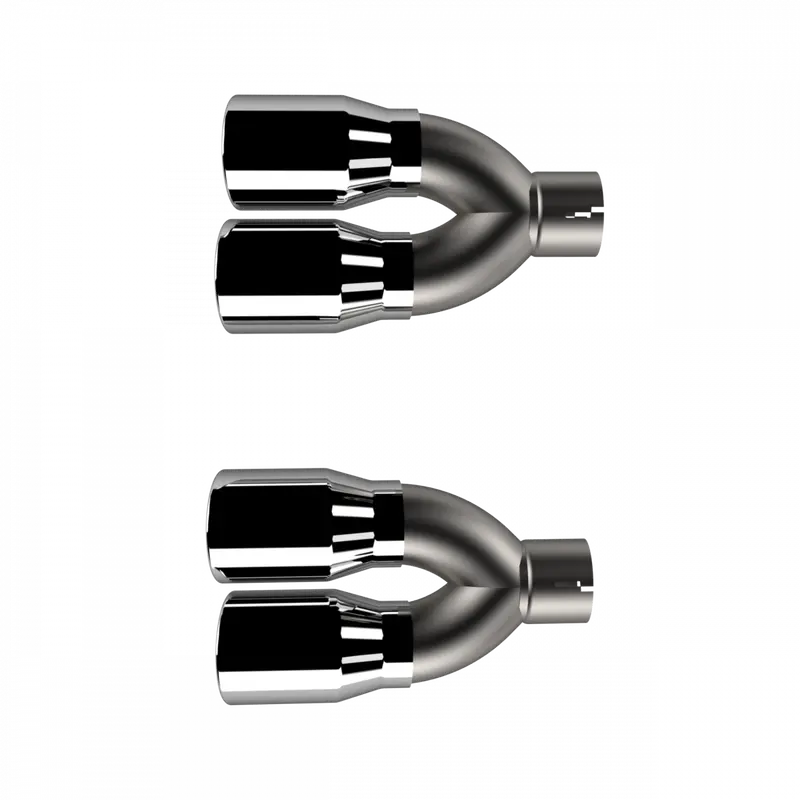 Quick Time Performance Polished Quad Tip Adapter 2015-2023 Dodge Challenger 5.7L 2