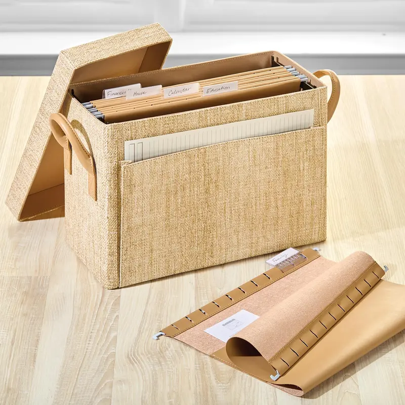 Raffia Desk File Holder Bundle 2